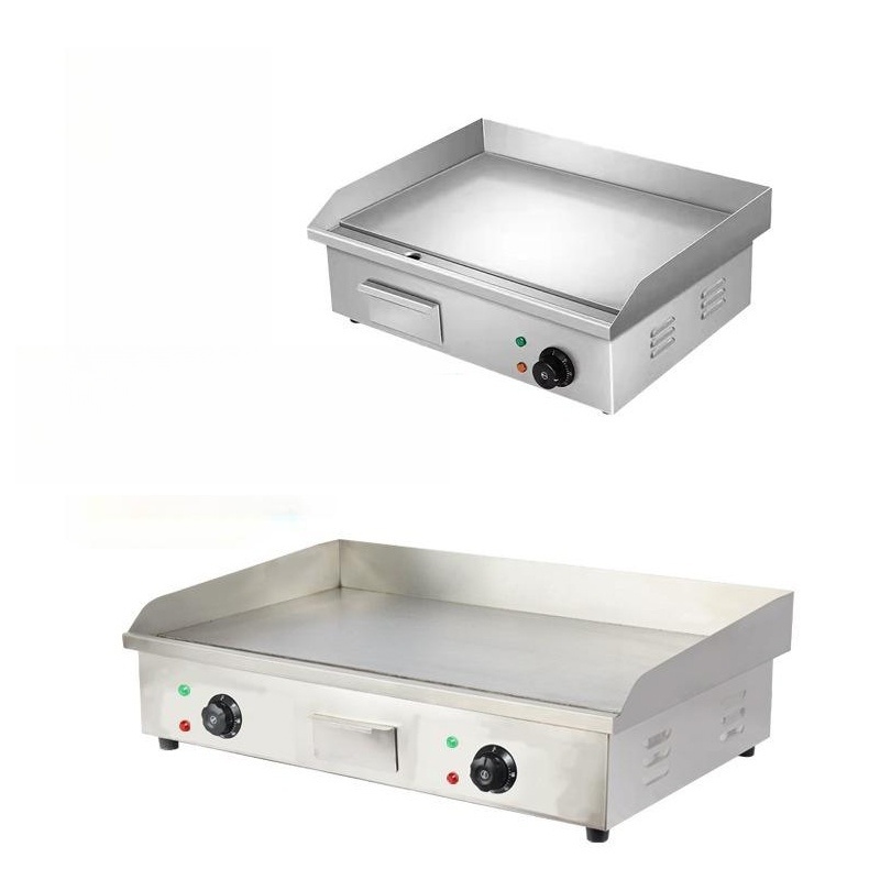 Electric Griddle Flat Top - Commercial Electric Teppanyaki Grill Griddle, 3500W
