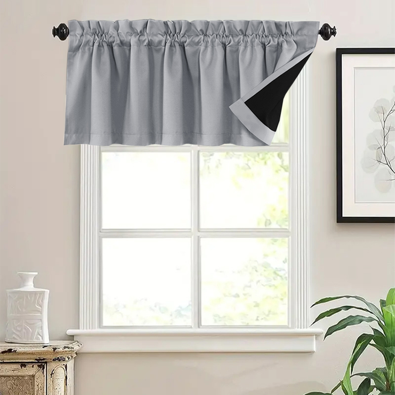 Commercial Kitchen Canopy - 100% Blackout Kitchen Short Curtain W106cm