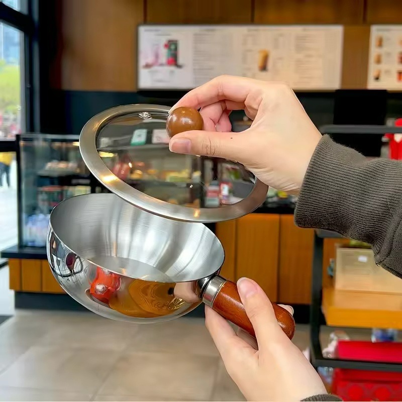 Stainless Steel Saucepan Milk  - Commercial Kitchen Pots And Pans 评论和价格