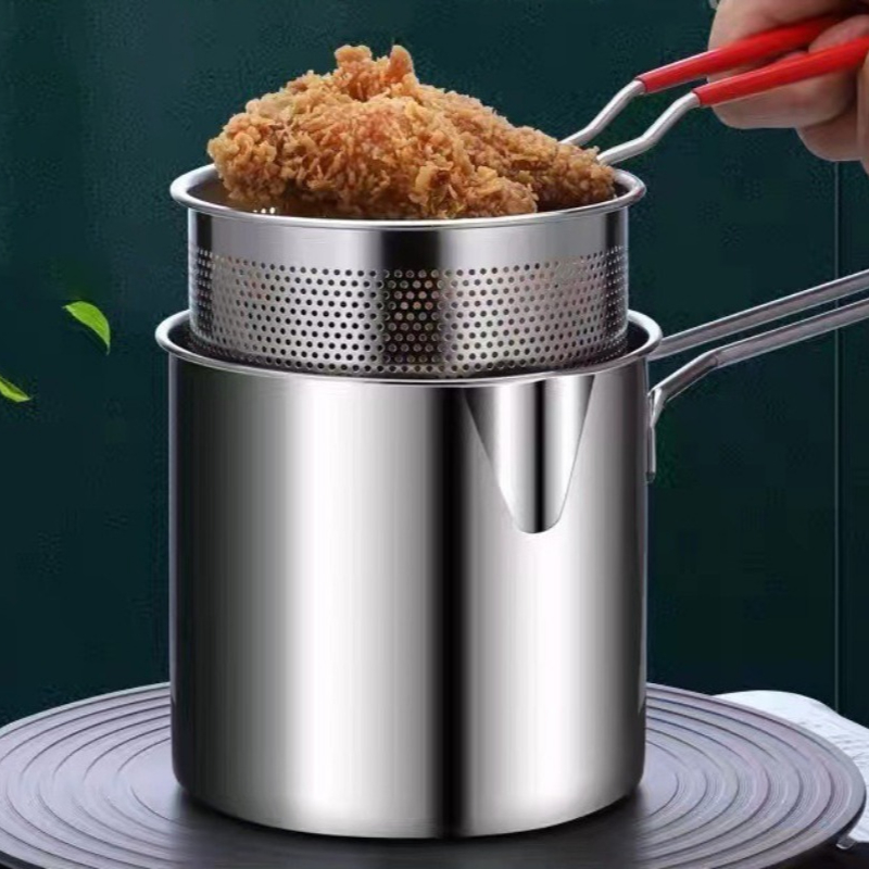 304 Stainless Steel Deep Fryer - Commercial Kitchen Pots And Pans 评论和价格