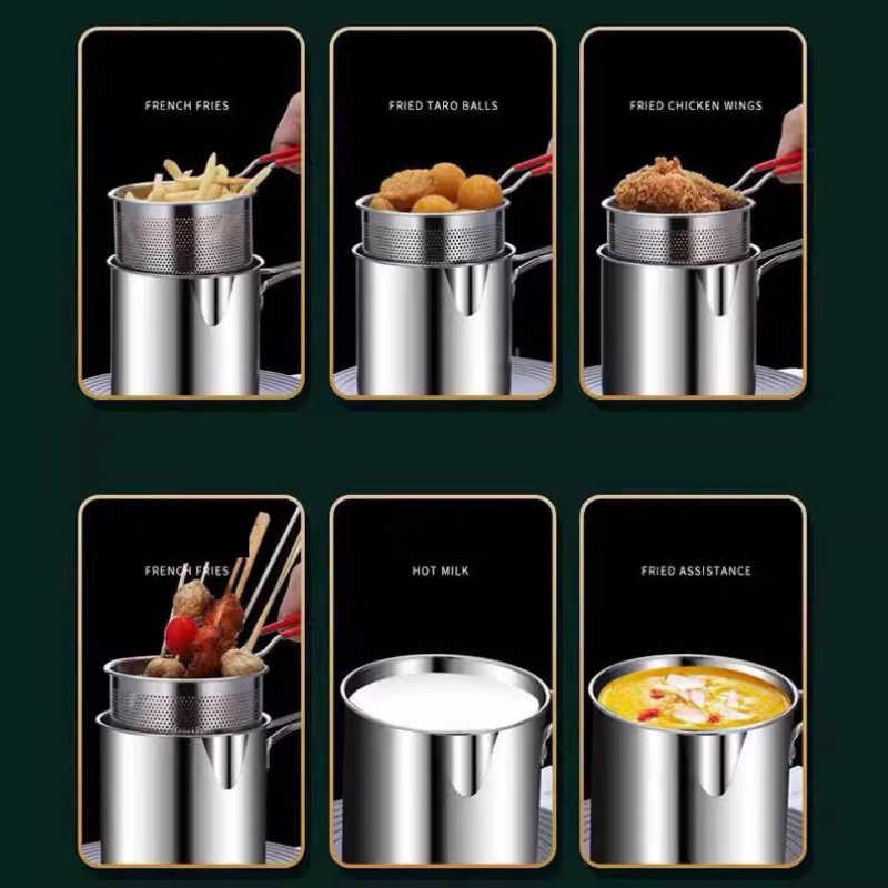 304 Stainless Steel Deep Fryer - Commercial Kitchen Pots And Pans 评论和价格