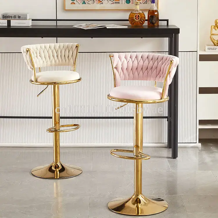 Modern Velvet Bar Stools Swive - Commercial Kitchen Counter 评论和价格