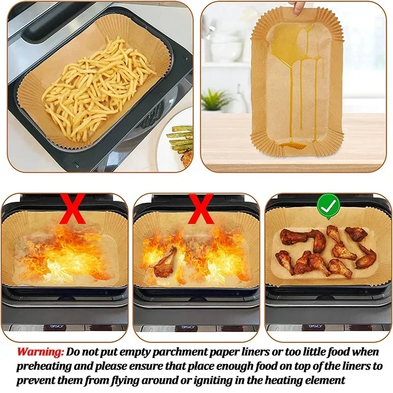 Disposable Air Fryer Paper Non - Commercial Kitchen Pots And Pans 评论和价格