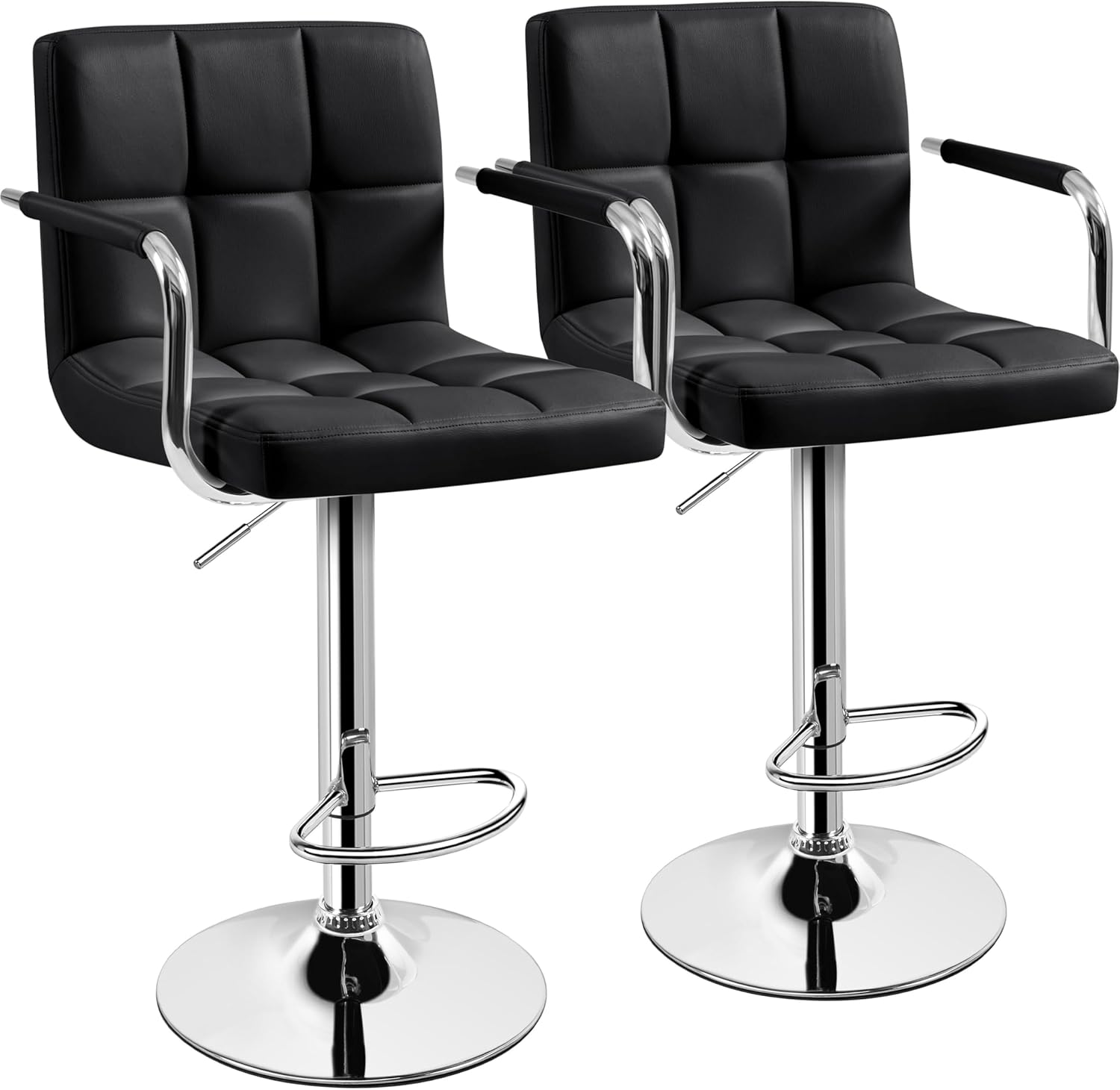 Bar Stools Set Of 2, PU Leathe - Commercial Kitchen Counter 评论和价格