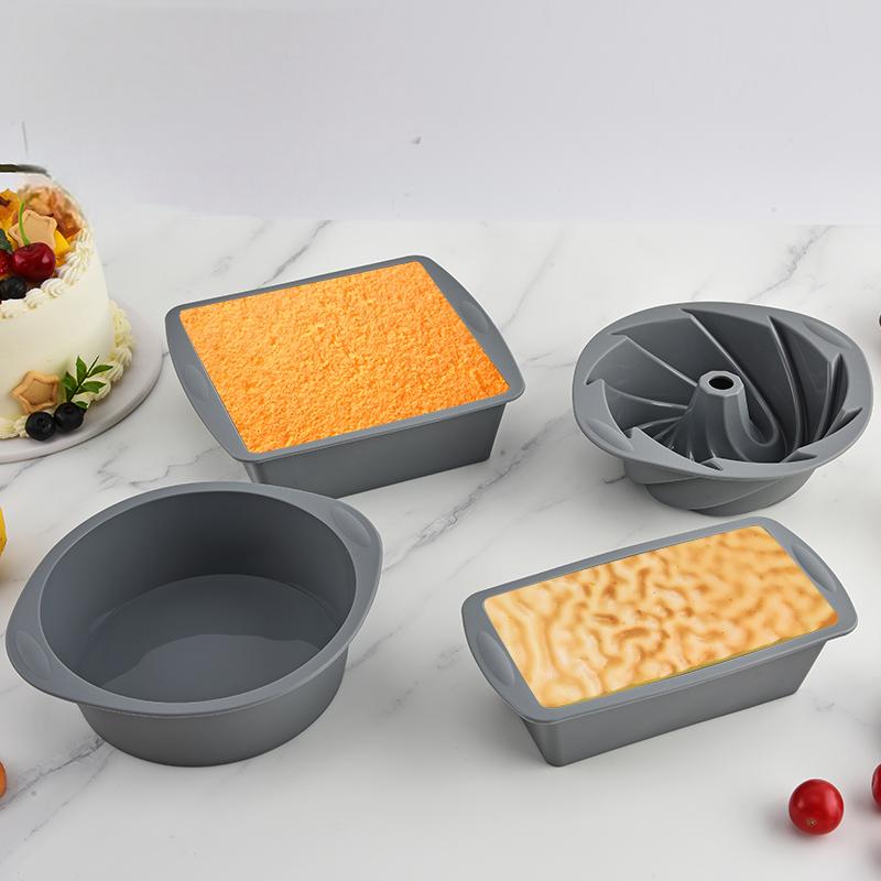 Silicone Square 4-Piece Cake P - Commercial Kitchen Pots And Pans 评论和价格