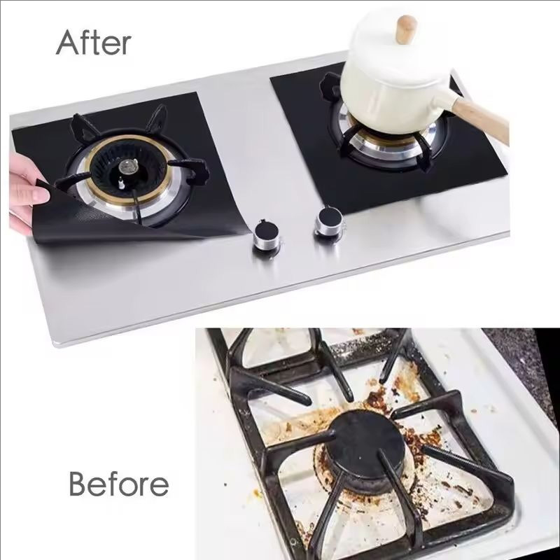 4/8Pcs Gas Stove Protector Coo - Commercial Kitchen Hoods 评论和价格