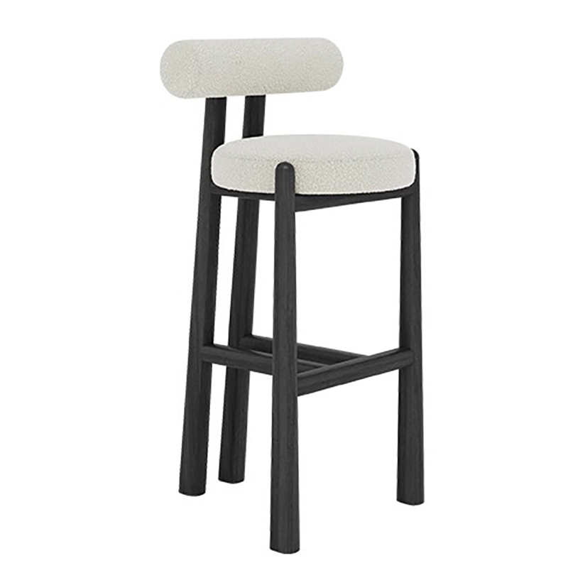 Modern Wood Backrest Bar Chair - Commercial Kitchen Counter 评论和价格