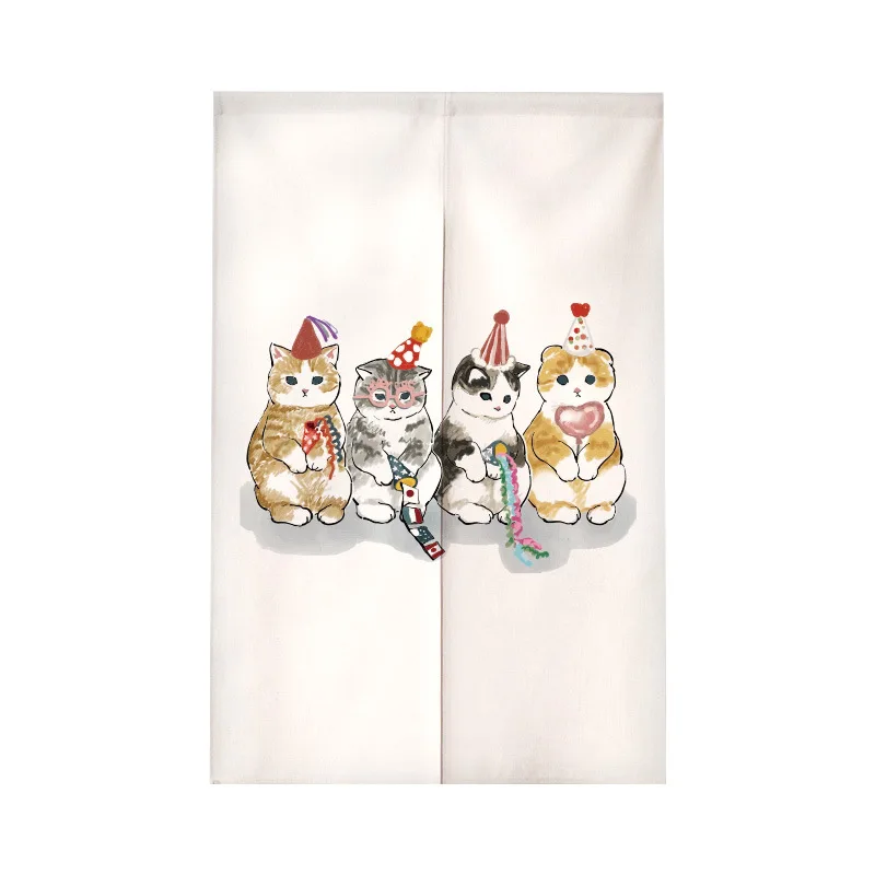Funny Cat Japanese Door Curtai - Commercial Kitchen Canopy 评论和价格