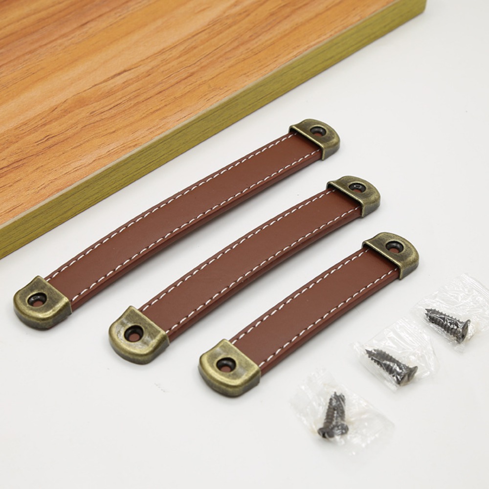 Vintage With Screws Leather Ha - Commercial Kitchen Cabinet 评论和价格