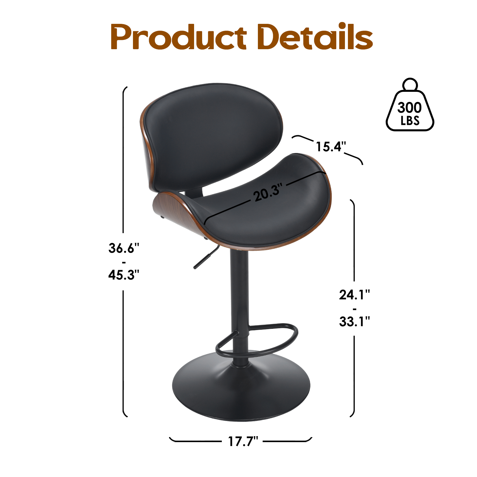 Farini Set of 2 Swivel Bar Sto - Commercial Kitchen Counter 评论和价格