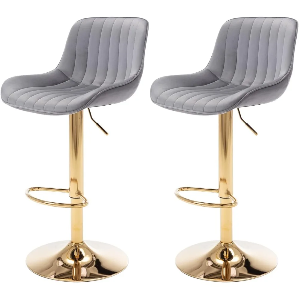 Modern Gold Velvet Bar Stools  - Commercial Kitchen Counter 评论和价格