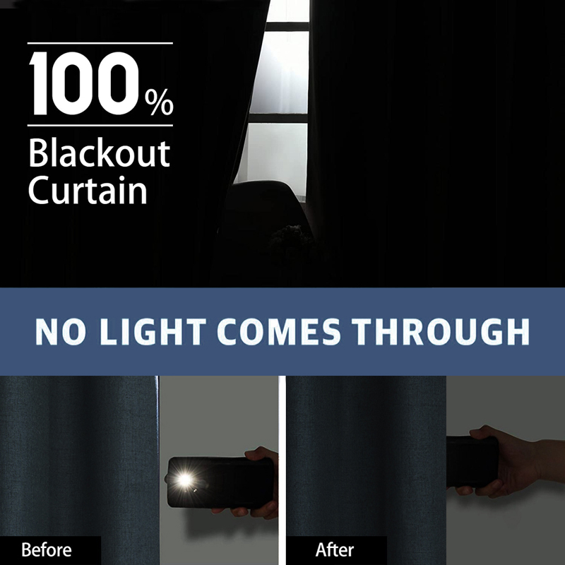 Linen 100% Blackout Curtains F - Commercial Kitchen Canopy 评论和价格