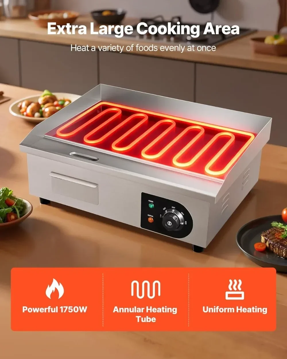 Hot-sellingCommercial Electric - Electric Griddle Flat Top 评论和价格