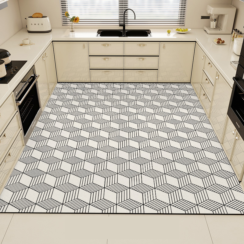 Black Kitchen Rug Pvc Waterpro - Commercial Kitchen Mats Anti Fatigue 评论和价格