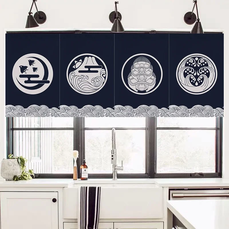 Japanese Short Curtain Decorat - Commercial Kitchen Canopy 评论和价格