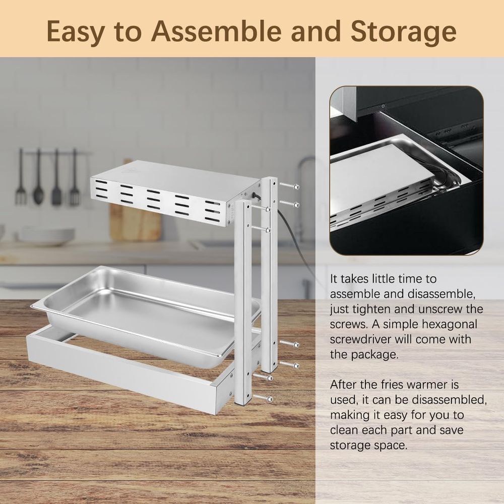 French Fry Warmer, Commercial  - Commercial Kitchen Cabinet 评论和价格