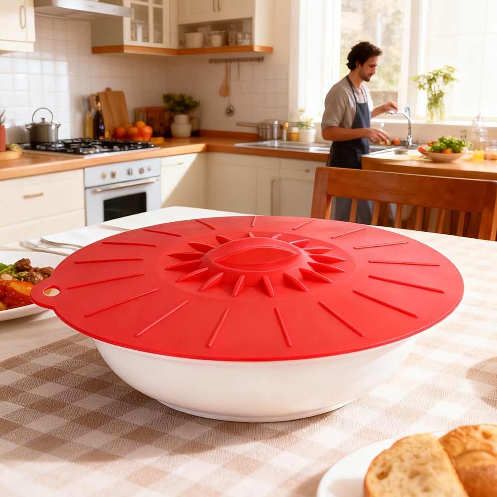5-Piece Silicone Lids, Heat-Re - Commercial Kitchen Pots And Pans 评论和价格